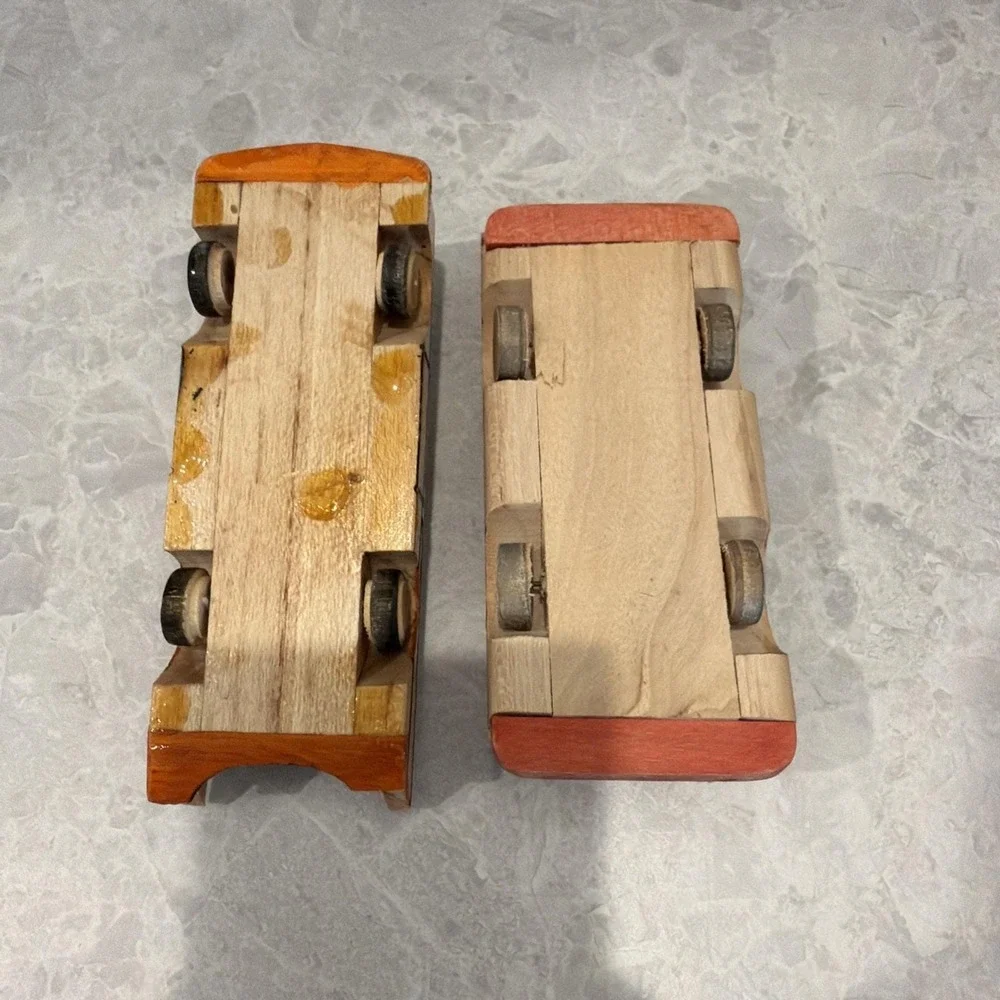 Handcrafted Vintage Cuban Souvenir Wooden Cars